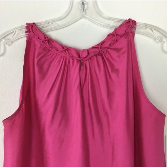 J Crew Breaded Top Vibrant Pink Size 8 - Picture 7 of 11